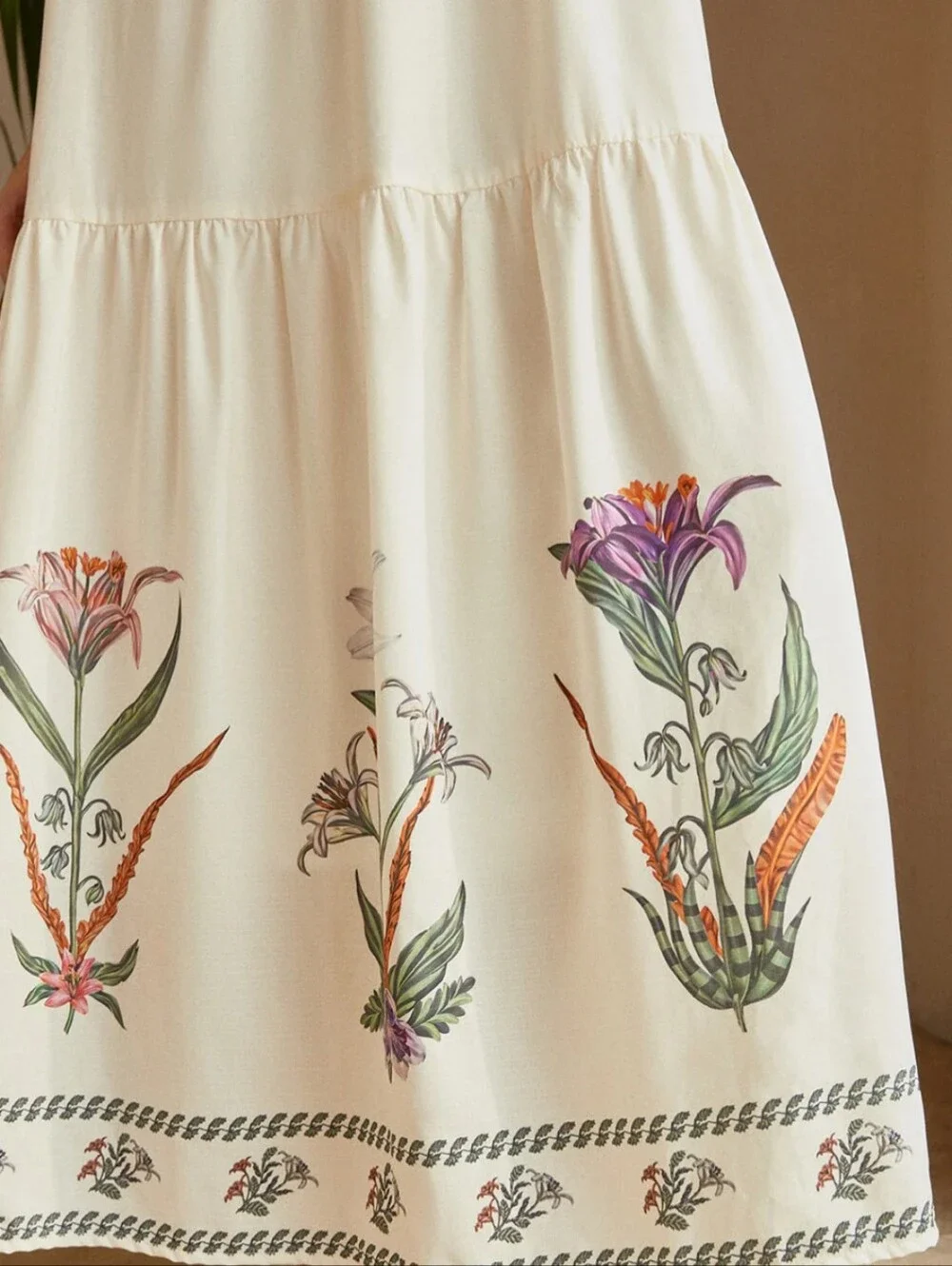 Commense Cream Floral Embroidered Maxi Dress - Picture 5 of 13